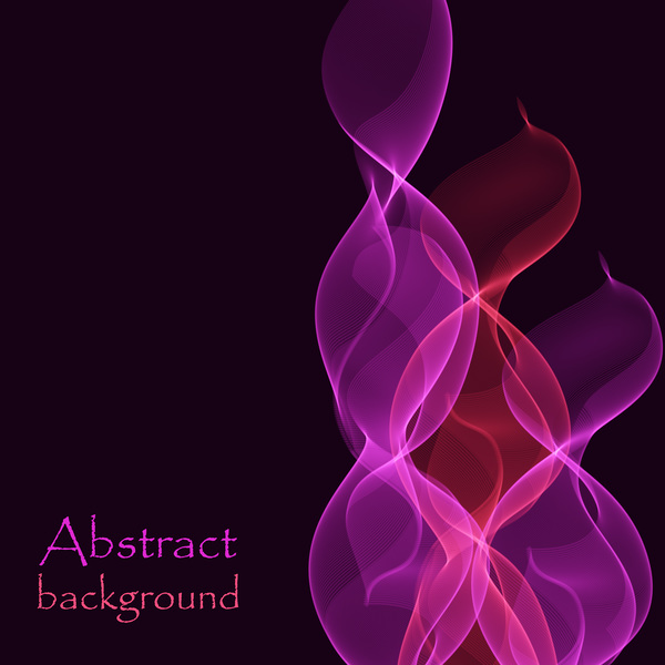 紫光と黒の背景ベクトル 02 波状  