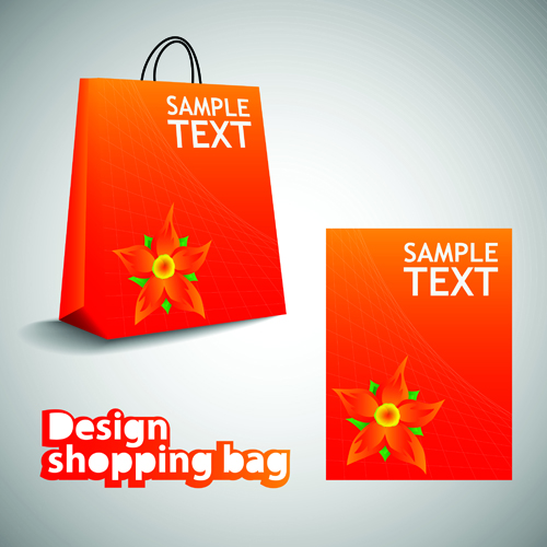 Vector set of Creative Shopping bags design elements 01  