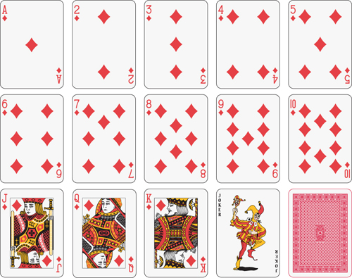 Different playing card vector graphic 03  