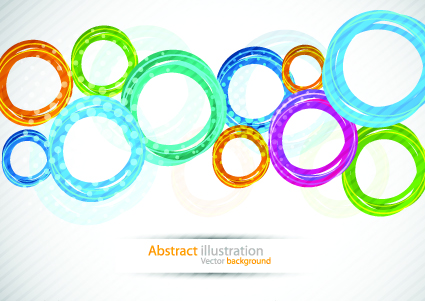 Colorful circles backgrounds art 03  