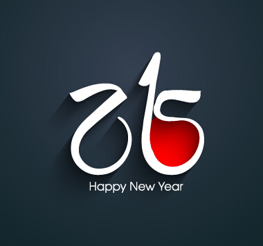 2015 happy new year dark background vector 01  