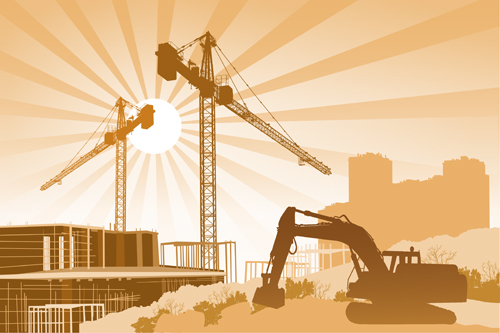 Building construction background vectors 02  