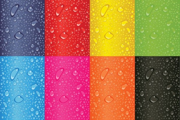 Colorful water background vectors  