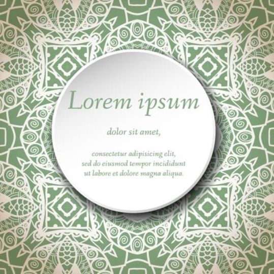 Decor pattern and white label vector 13  