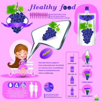 Healthy food flyer template vector 06  