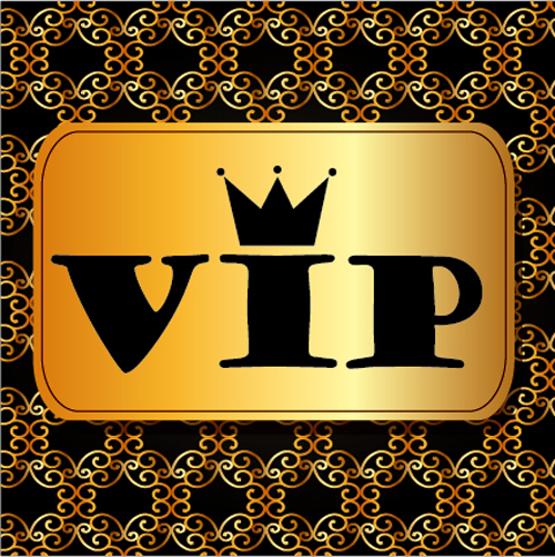 Luxury golden VIP background vectors 15  