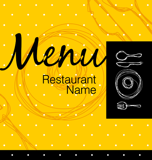 Modern Restaurant Menu Design elements 05  