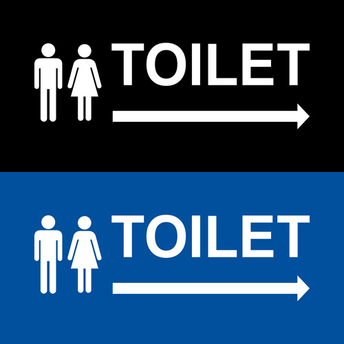 Vector toilet sign man and woman design 02  