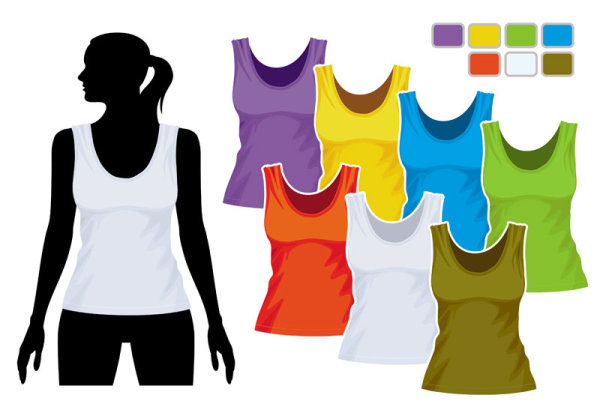 Mens and womens clothing design elements vector 05  