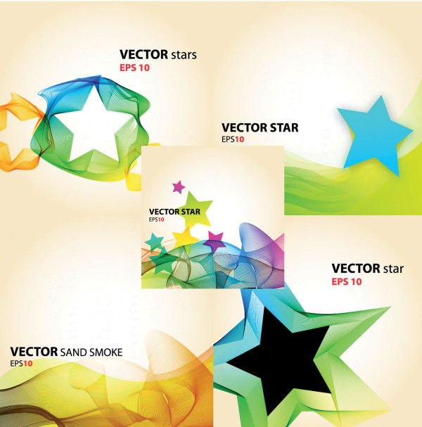 Colorful background flow vector material  