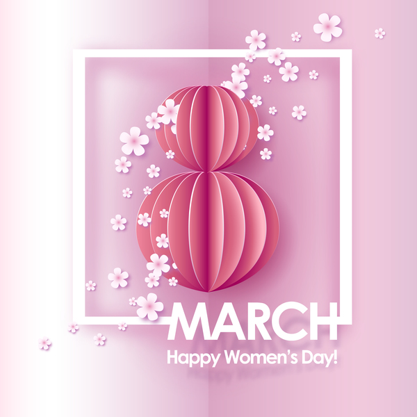 8 March womens day cards elegant vector 02  