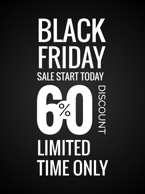 Black friday discount poster template vector 04  