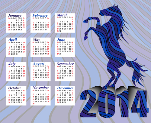 Calendar 2014 vector huge collection 105  