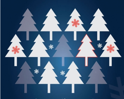 Christmas tree free vector  