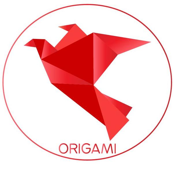 Couleur origami oiseau vector illustration 03  