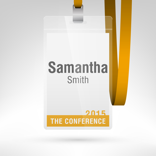 Conference card design vector 10  