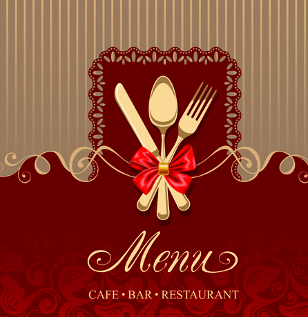 Set of Restaurant menu Cover background vector 03  
