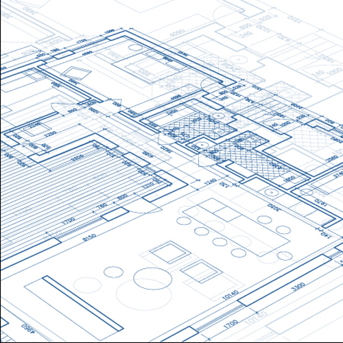 Creative architectural blueprint background vector 10  