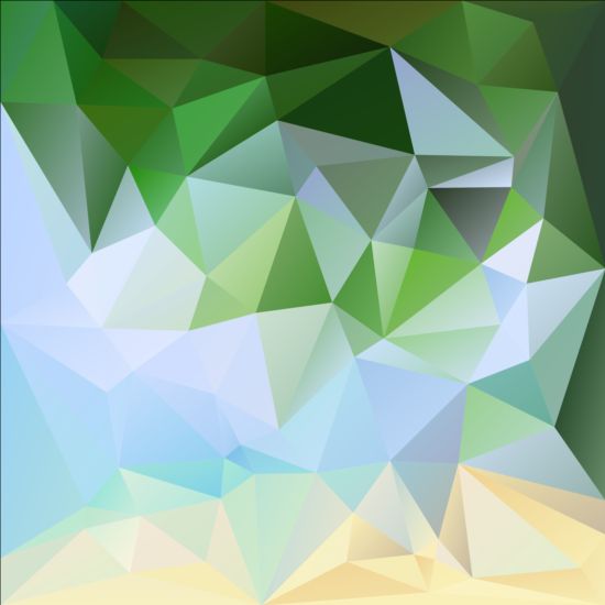 Kreative moderne Polygon-Hintergrundvektor-Set 02  