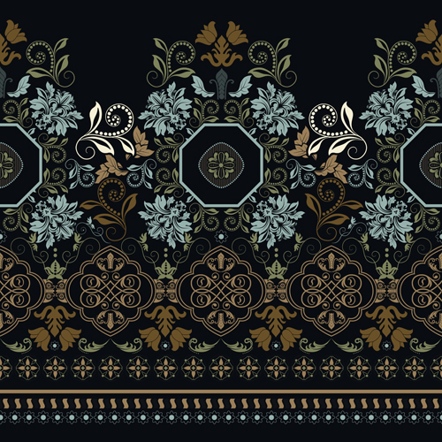 Decorative ornamental pattern seamless vector 01  