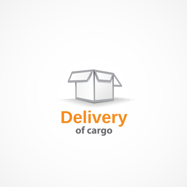 Delivery of cargo logo design vector  