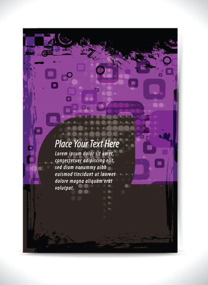 Garbage Flyer cover template vector 03  