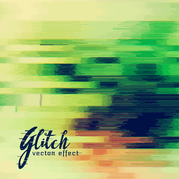 Glitch effect distorted image vector background 06  