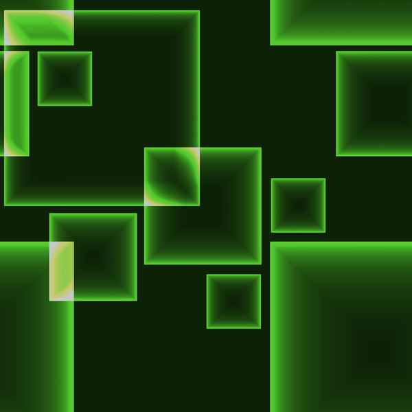 緑の四角いモダンな背景のベクトル  