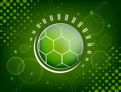 Green styles soccer background vector 05  