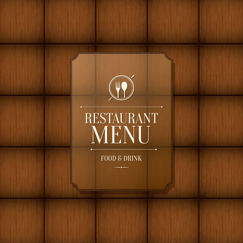Modern restaurant menu design graphic set 10  