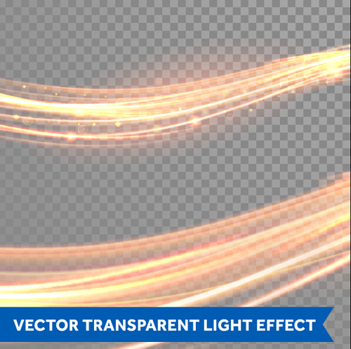 Transparent light effect illustration set vector 05  
