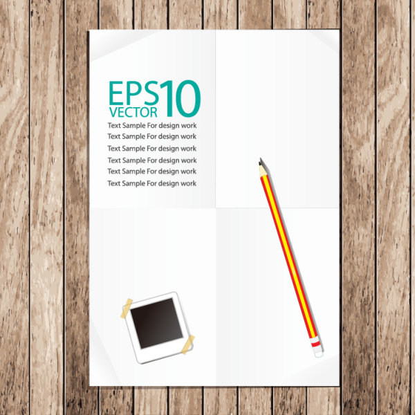 Set of Notepad design elements vector 02  