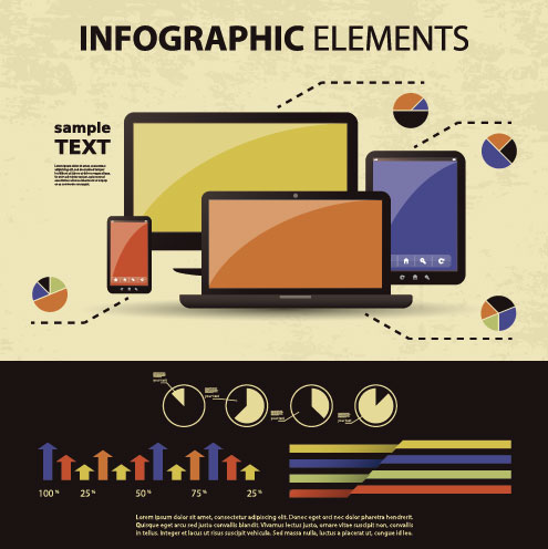business scheme and Infographics elements vector 04  