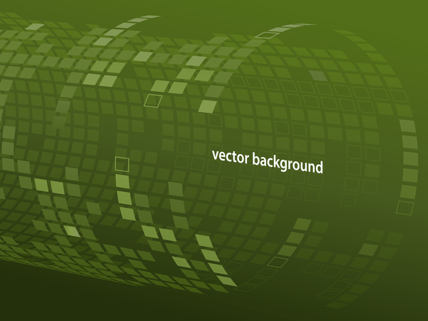 3D tube tech green background vector  