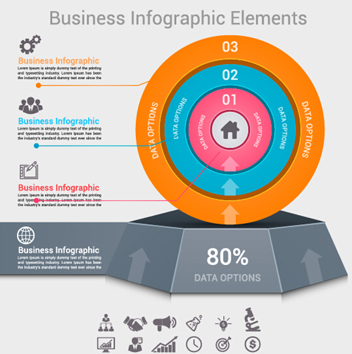 Business Infographic creative design 4206  