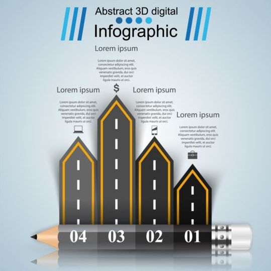 Business infographic kreativ design 4524  