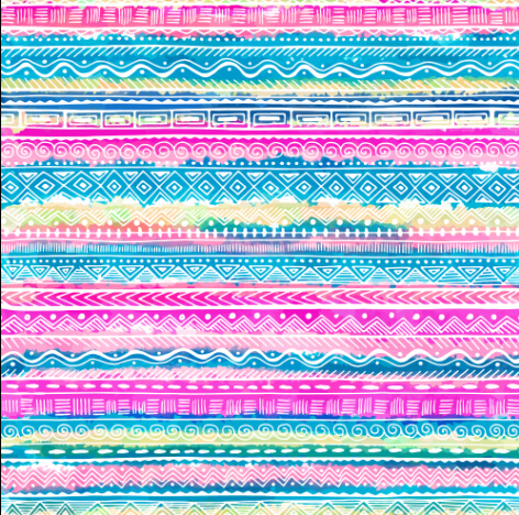 Ethnic pattern seamless borders vector  