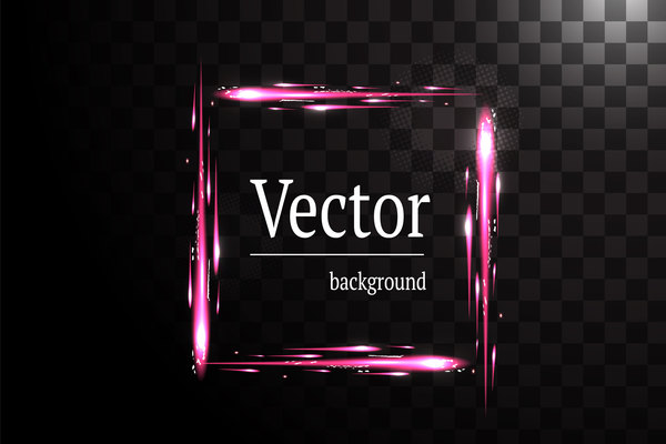 Light effect frame illustration vector 03  