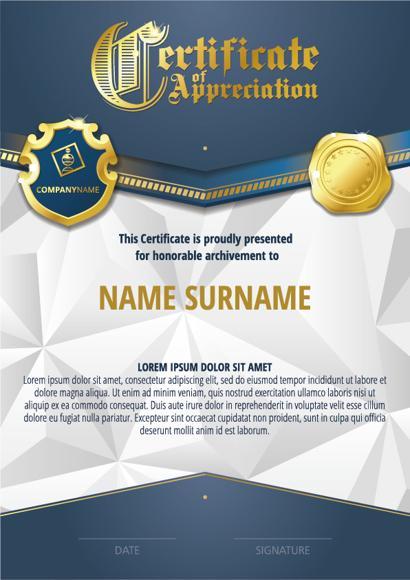 Luxury diploma and certificate template vector design 12  
