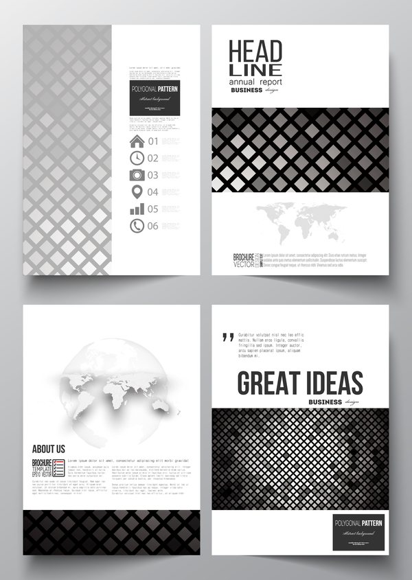 Modern brochure cover creative vectors 04  
