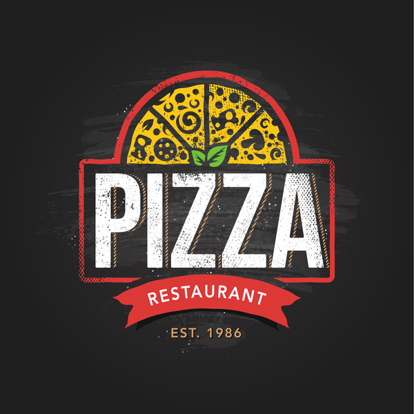 Pizza-Logo-Vintage-Stil Vektor-06  