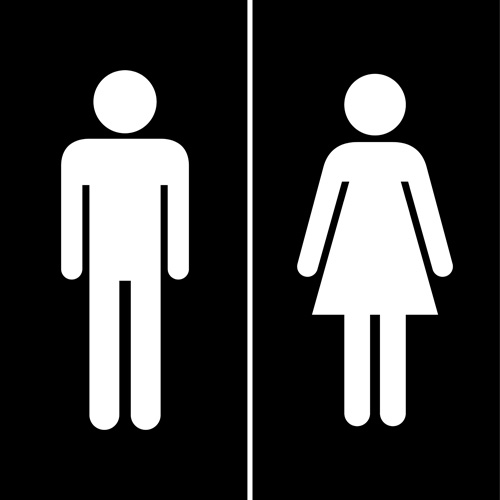 Vector toilet sign man and woman design 01  