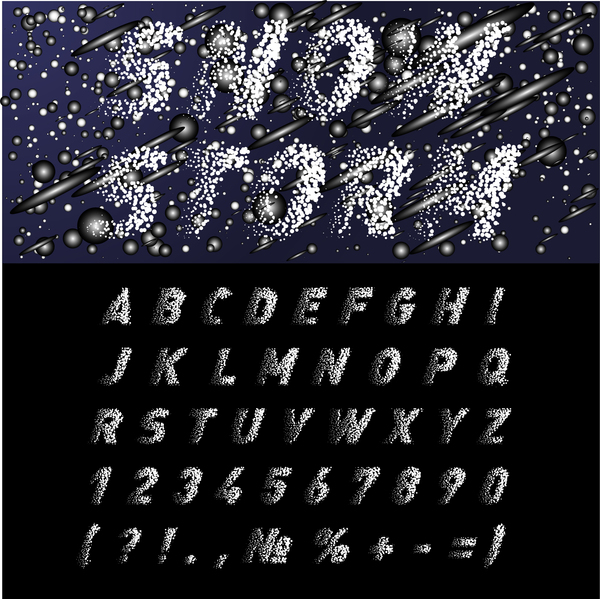 冬雪のアルファベットの数ベクトル  