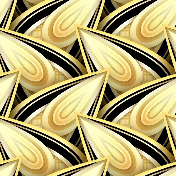 豪華な黄金の装飾パターンベクトル材料04  