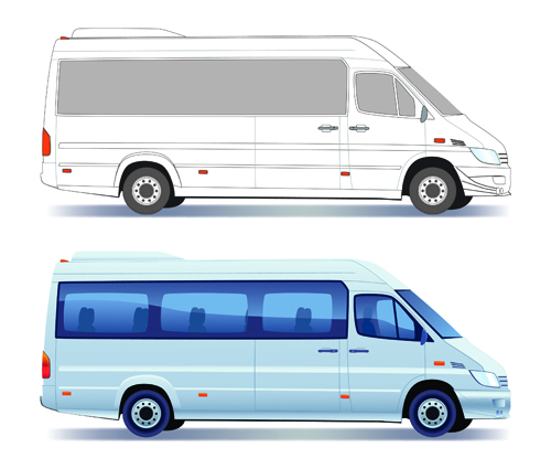 Different Transport vehicles design vector 02  